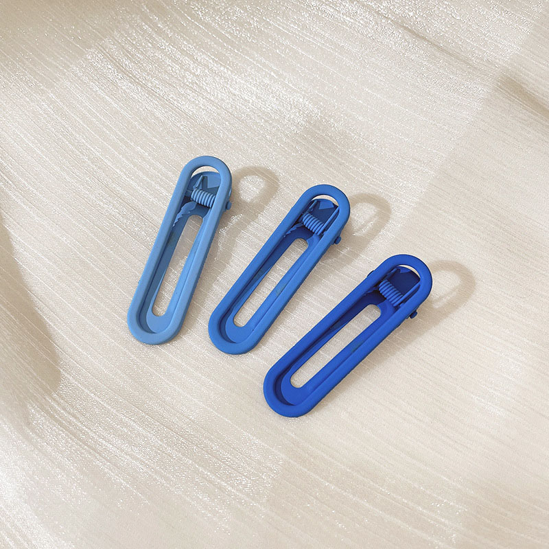 Blue Hollow Hair Clip Three Pieces Set