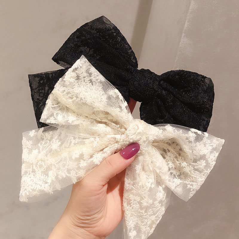 Large Bow Lace Spring Clip Headdress Manufacturer