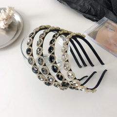 Baroque Full Of Diamonds Fine Edge Hair Band Colorful Rhinestone Alloy Headband Supplier