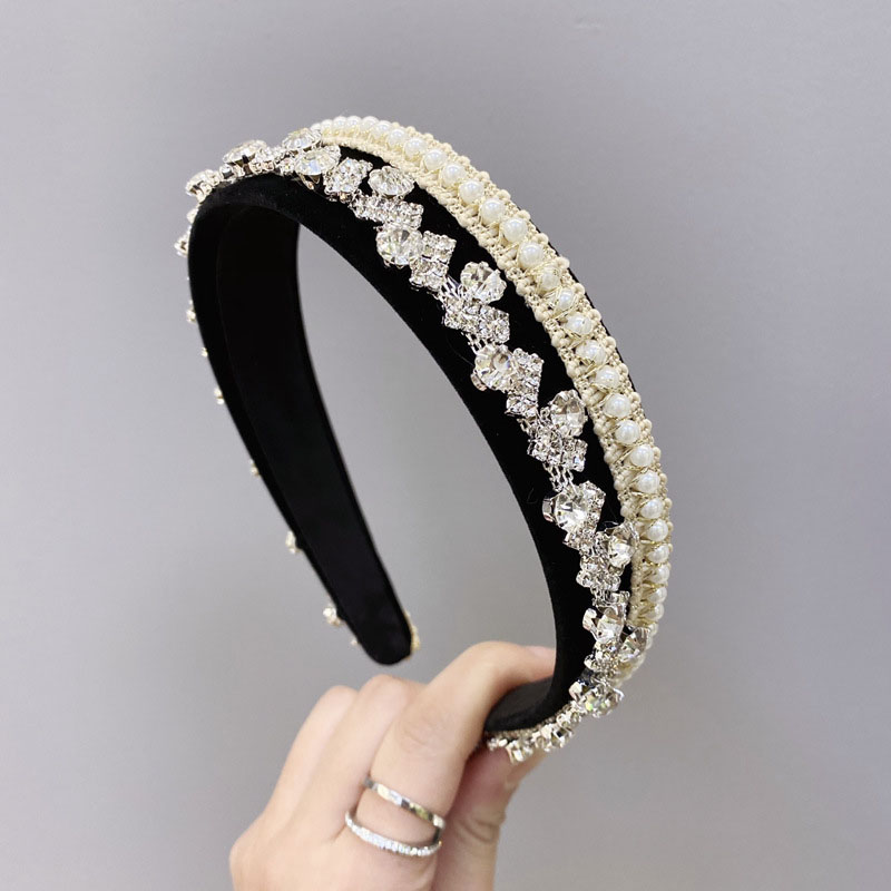 Diamonds Pearl Hair Bands Hair Accessories Headband Retro Supplier