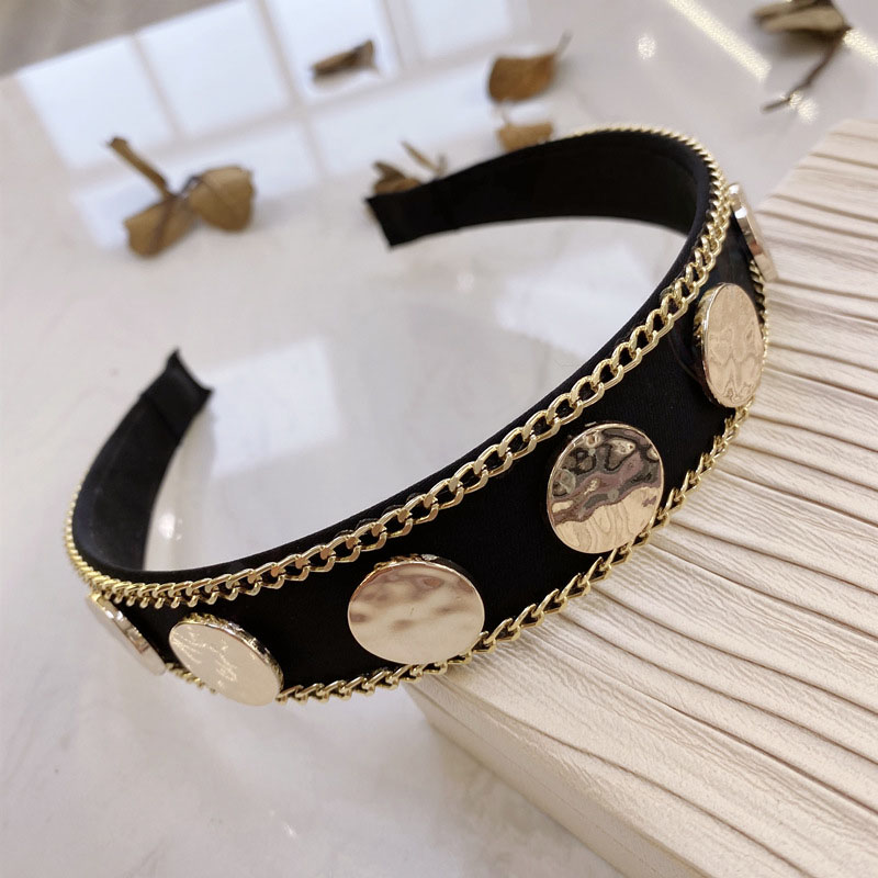 Retro Chain Alloy Hair Caves Temperament Broadside Headband Supplier