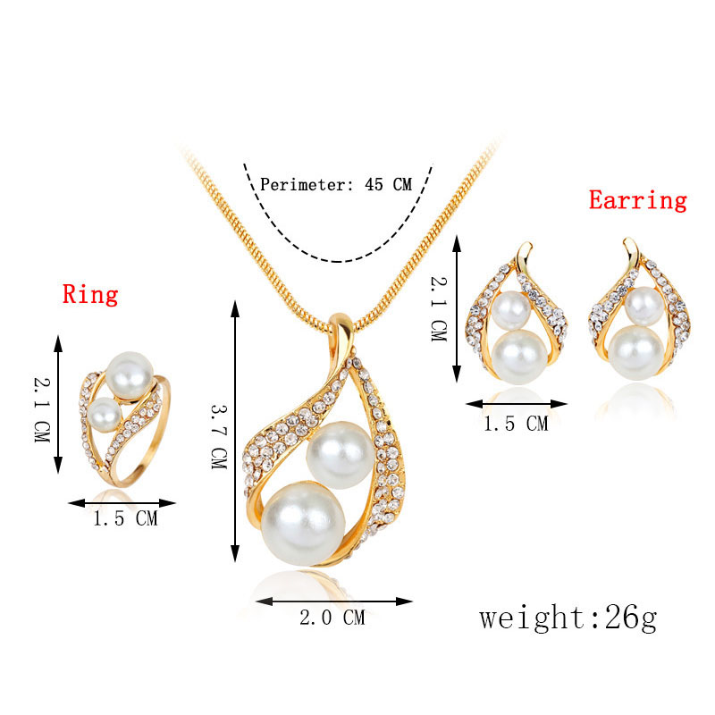 Pearl Necklace Three Piece Set Distributor