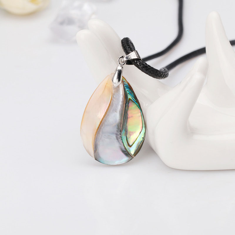 Fashion Drop Shaped Personalized Temperament Natural Abalone Shell Necklace Manufacturer