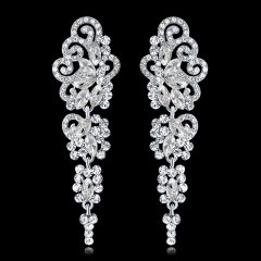 Bridal Earrings Paired With High-grade Crystal Fashion Earrings Manufacturer