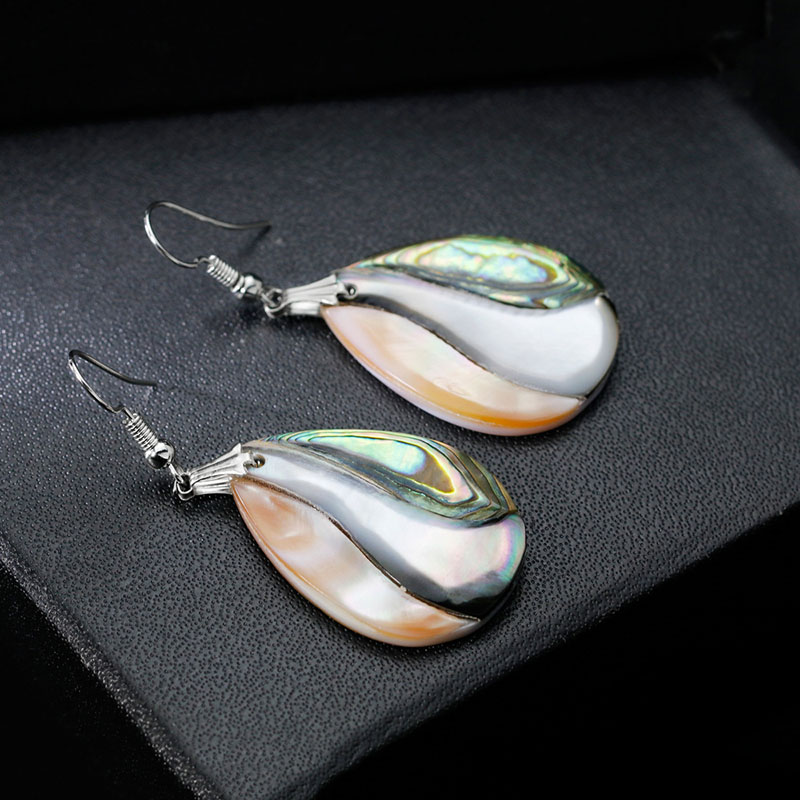 Temperamental Natural Abalone Shell Earrings With Matching Fashion Earrings Manufacturer
