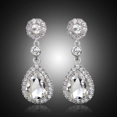 Fashionable Sparkling Drop Crystal Drop Earrings Distributor