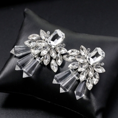 Alloy And Diamond Stud Earrings With Crystals Manufacturer