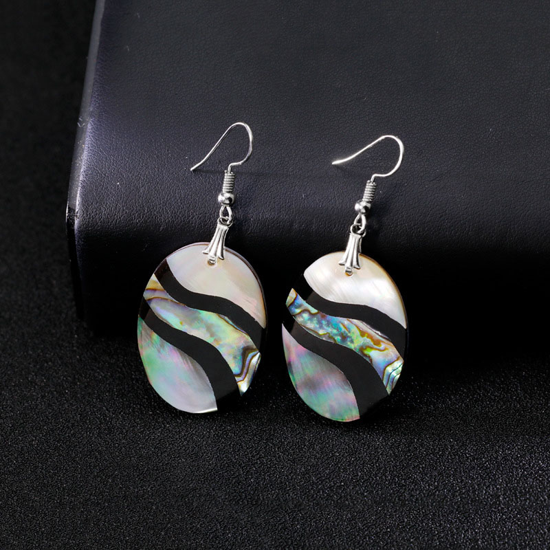 Fashionable Temperament Natural Abalone Shell Earrings With Matching Earrings Manufacturer
