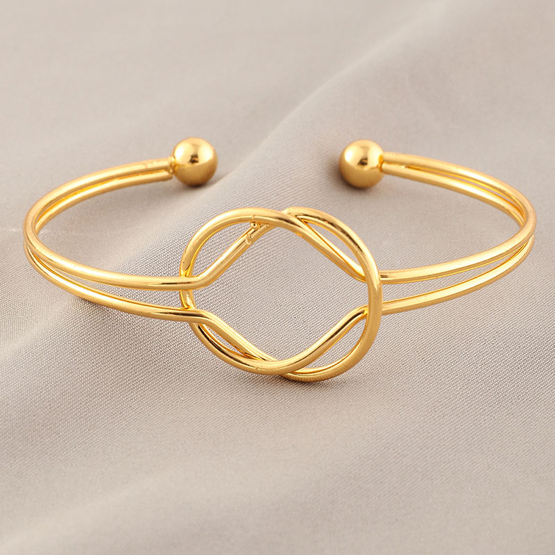 Personalized Simple Knotted Opening Adjustable Bracelet Supplier