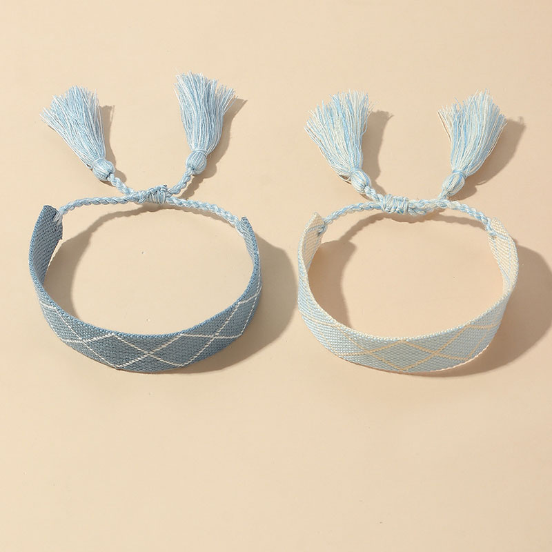 Temperament Simple Blue Spell Tassel Bracelet Supplier