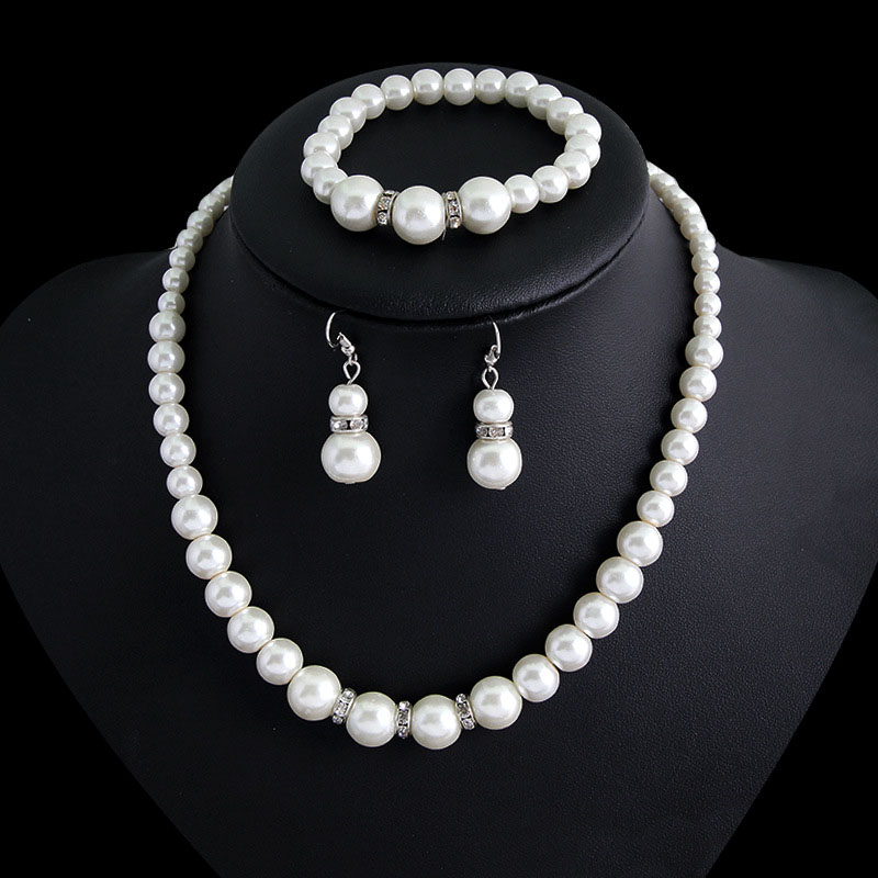 Classic Shambhala Diamond Hoop Pearl Necklace Set Distributor
