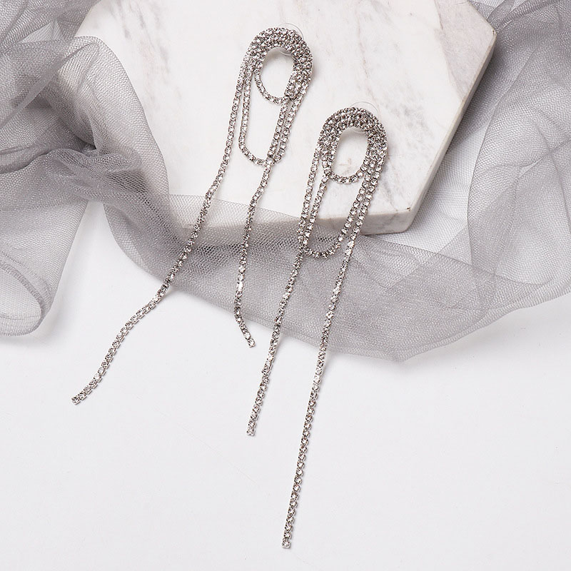 Claw Chain With Diamonds Tassel Earrings Stud Earrings With Diamonds Supplier