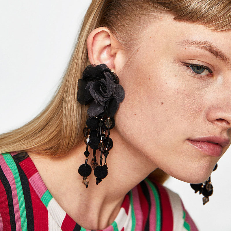 Fashion Ethnic Flower Tassel Earrings Vintage Supplier