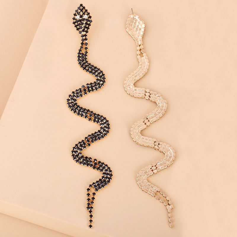 Earrings Personalized With Full Of Diamonds Snake Earrings Supplier