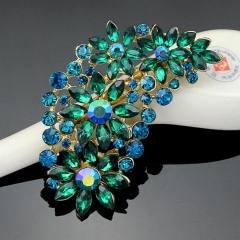 Multicolor Feather Horse Eye Brooch Fashion Corsage Manufacturer