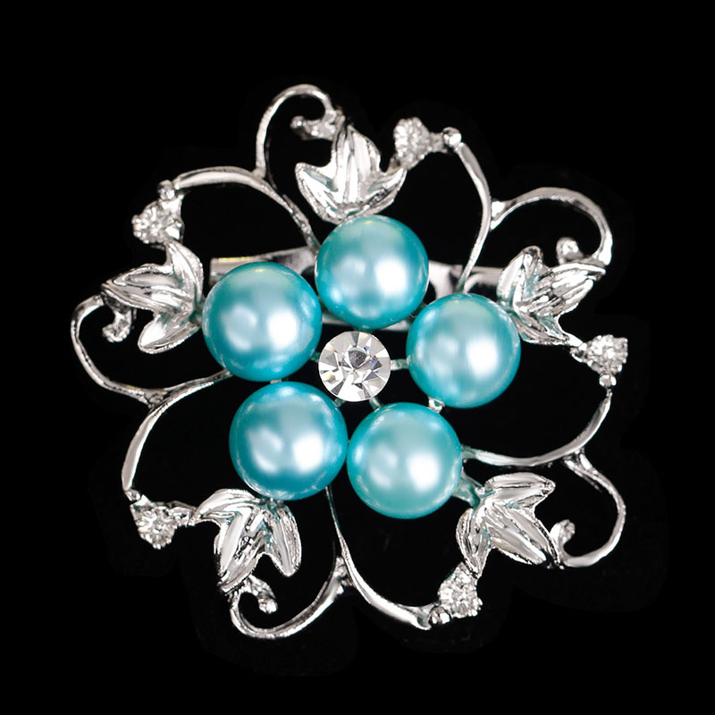 Brooch Clothes Popular Alloy Rhinestone Pearl Brooch Manufacturer