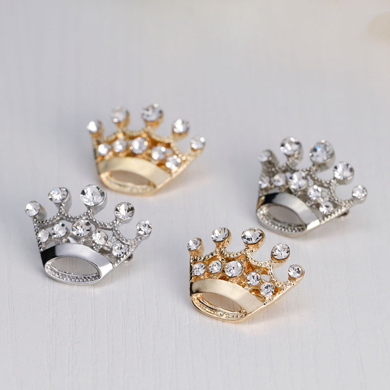Trendy Fashion Alloy Small Collar Pin Clothing Accessories Rhinestone Brooch Manufacturer