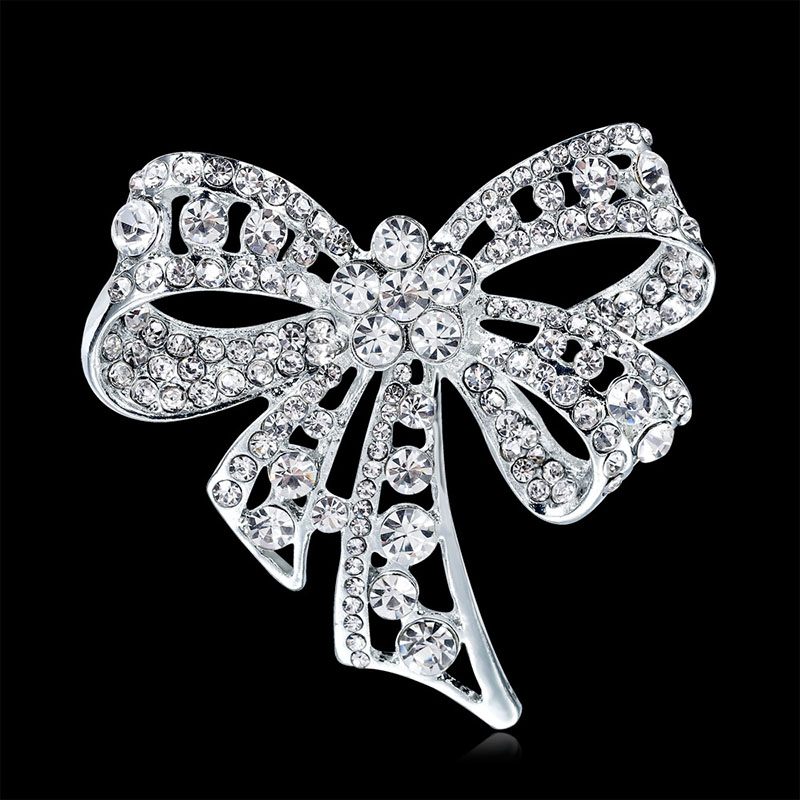 Diamond Brooch Rhinestone Bow Corsage Manufacturer