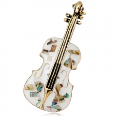 Wholesale Fashionable Cello Brooch Popular Shell Material