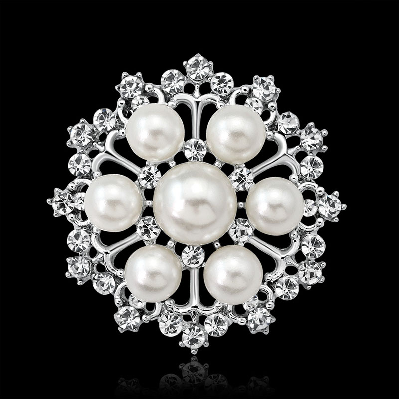 Wholesale Fashion Pearl Brooch Amazon Model Corsage