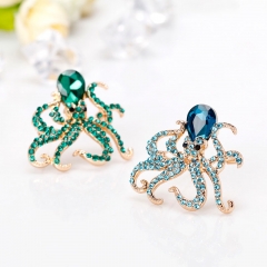 Wholesale Fashion Alloy With Diamonds Sea Creatures Animal Brooch