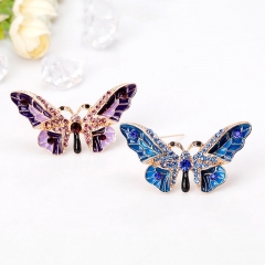 Wholesale Hundred And One Enamel  Fashion Alloy Drip Oil Butterfly Brooch