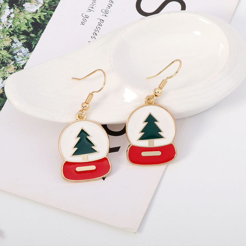 Wholesale Christmas Ear Hooks Creative Section Ladies Holiday Earrings