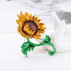 Wholesale Fashion Natural Wind Sunflower Flower Brooch