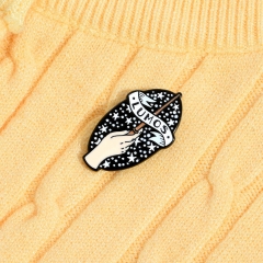 Wholesale Magic Wand Enamel Alloy Baking Lacquer Brooch