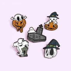 Wholesale Halloween Ghost Skull Pumpkin Brooch