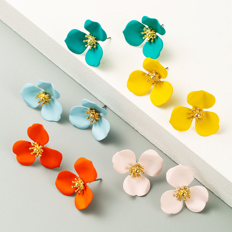 Delicate Sweet Temperament Flower Alloy Earrings Manufacturer