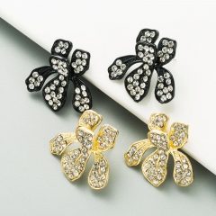 Alloy With Rhinestones S925 Silver Pin Geometric Earrings Manufacturer