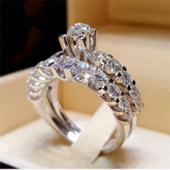 Creative Fashion Engagement Ring Set For Couples Distributor