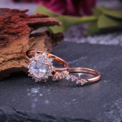 Rose Gold Plated 5a Zirconia Ring Distributor