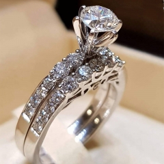 Fashion Zirconia Set Ring For Couples Distributor