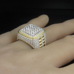 Hip Hop Ring Dominant Personality Full Of Diamonds Finger Ring Distributor