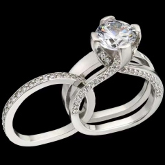 Zircon Rings Engagement Wedding Couple Rings Distributor