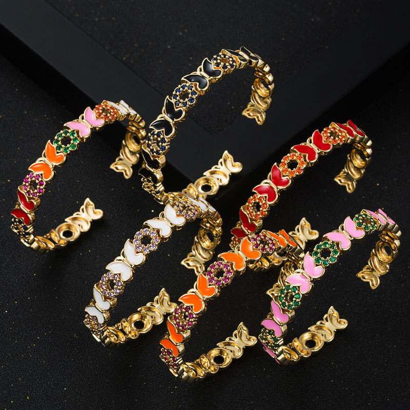 Drip Oil Butterfly Bracelet Senior Sense Of Opening Fine Bracelet Supplier