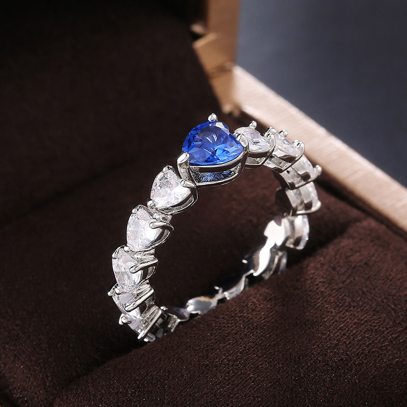 Wholesale Jewelry Love Zirconia Ring Luxury Full Diamond