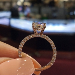 Glitter Diamond Round Princess Ring Distributor