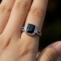 Wholesale Black Zirconia Ring