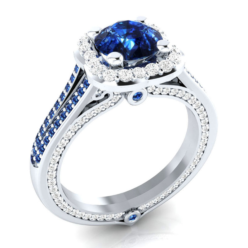 Wholesale Jewelry Luxury Fashion Ol Zirconia Silver Plated Ring