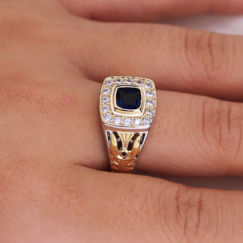 Wholesale Jewelry Vintage Fashion Business Two-tone Ring