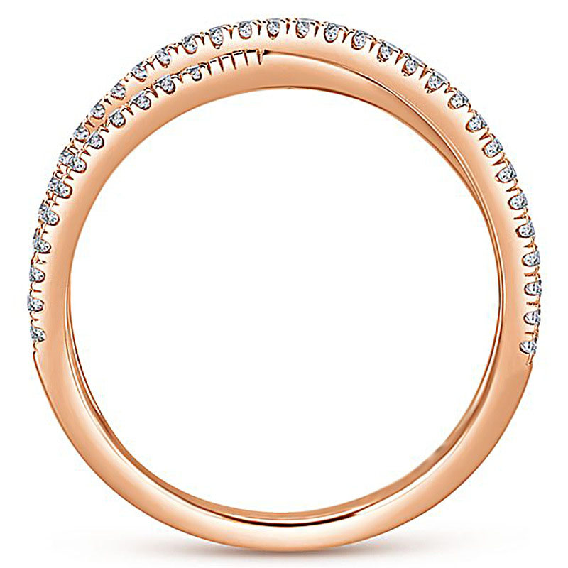 Wholesale Jewelry Fashion Cross X Full Diamond Zirconia Ring