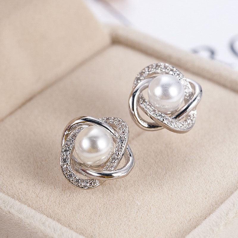 Wholesale Imitation Pearl Earrings Female Simple Modeling Hundred Match Earrings