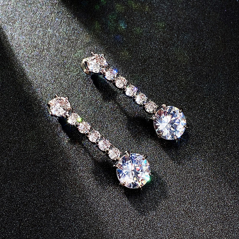 Beautiful Zirconia Claw Chain Tassel Earrings Vintage Beautiful Bridal Earrings Manufacturer