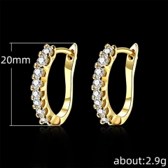 Wholesale Classic Jewelry Fine Fashion Simple Ladies Zircon Earrings Can