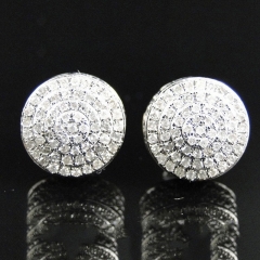 Wholesale Micro-set Zircon Round Earrings For Women