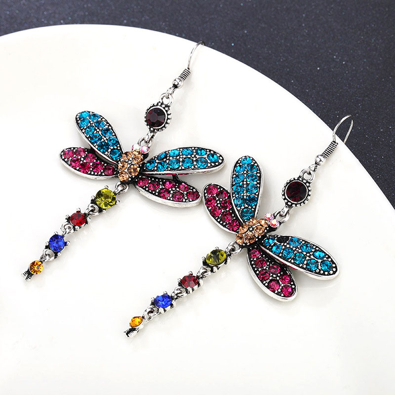 Wholesale Popular Ladies Earrings Long Creative Dragonfly Earrings