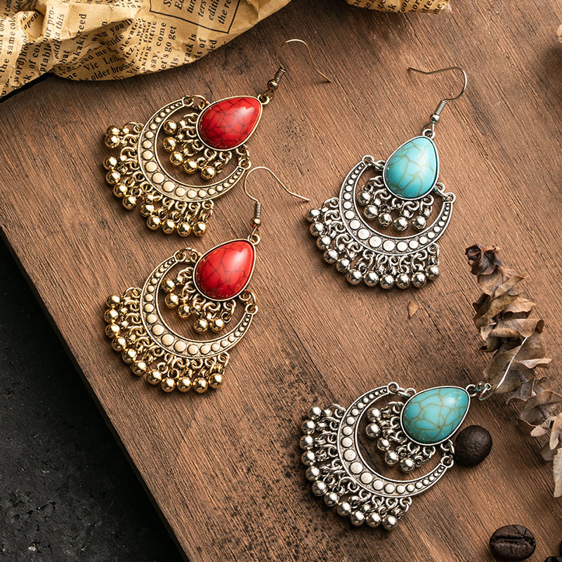 Vintage Elegant Fashion Exaggerated Long Bell Large Circle Earrings Manufacturer